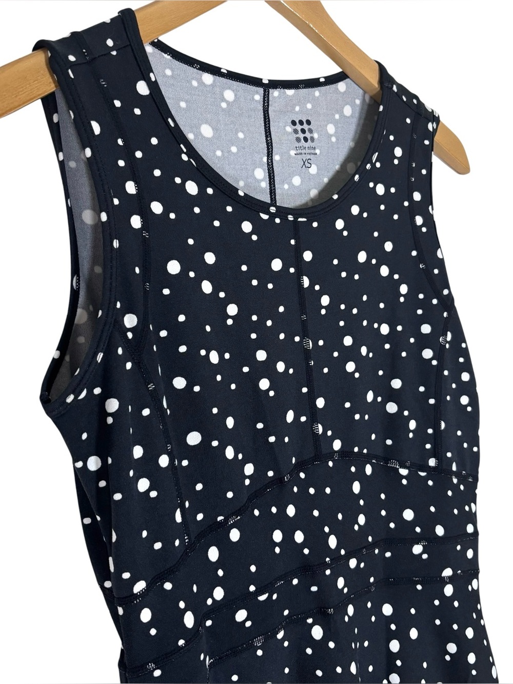 Title Nine Dream Dress Polka Dot Buttah Tennis Dress XS - Picture 3 of 12